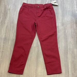 Chico's Women's Rose Mist So Slimming Ankle Jeans